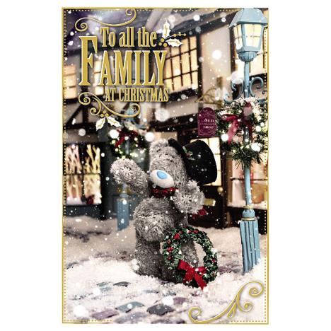 To All The Family Photo Finish Me To You Bear Christmas Card £2.49
